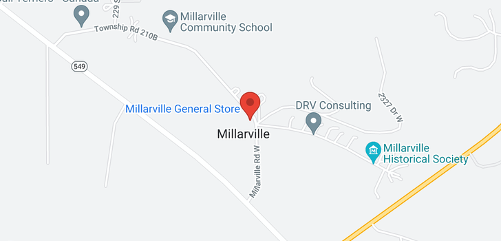 map of 101 Millarville RD